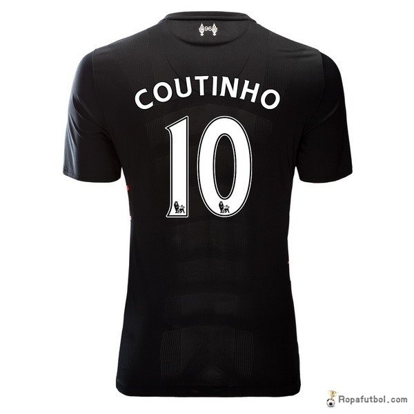 Camiseta Liverpool Replica Segunda Ropa Coutinho 2016/17 Negro